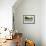 Capybara resting in warm light on a river bank, a flock of cormorants in the Pantanal, Brazil-James White-Framed Photographic Print displayed on a wall