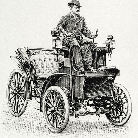 Car 19th Century Engraving Photographic Print By Tarker Art