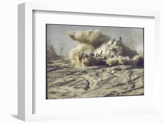 Car and Driver Struggling in Talcum-like Dust During Mint 400 "Off the Road" Race Across the Desert-Bill Eppridge-Framed Photographic Print