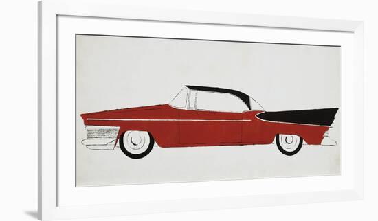 Car, c.1959 (red)-Andy Warhol-Framed Art Print