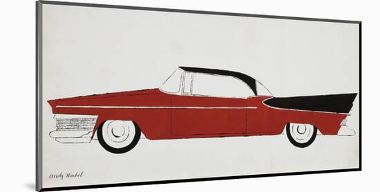 Car, c.1959 (red)-Andy Warhol-Mounted Art Print