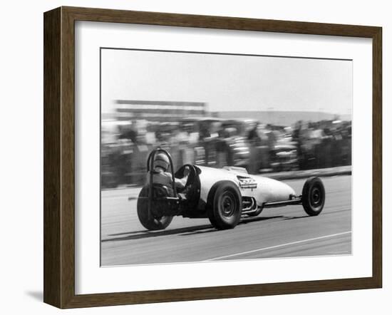 Car Competing in a National Hot Rod Association Drag Race-Allan Grant-Framed Photographic Print