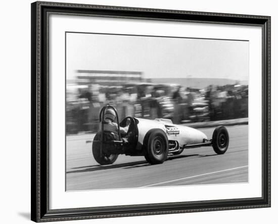 Car Competing in a National Hot Rod Association Drag Race-Allan Grant-Framed Photographic Print