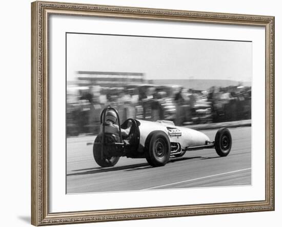 Car Competing in a National Hot Rod Association Drag Race-Allan Grant-Framed Photographic Print