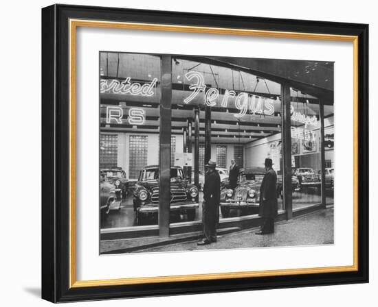 Car Dealership That Was Bombed by George Metesky "Mad Bomber"-Peter Stackpole-Framed Photographic Print