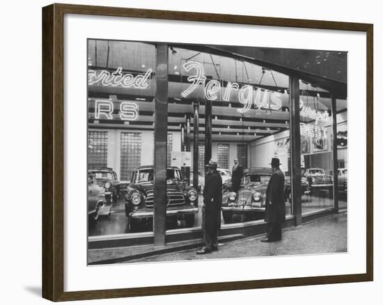 Car Dealership That Was Bombed by George Metesky "Mad Bomber"-Peter Stackpole-Framed Photographic Print