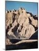 Car Driving Through Rocky Landscape in Badlands National Park-Andreas Feininger-Mounted Photographic Print