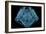 Car Engine X-Ray Blue Transparent Isolated on Black-sauliusl-Framed Art Print