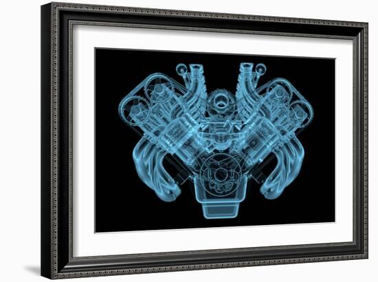 Car Engine-sauliusl-Framed Art Print