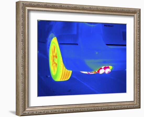 Car Exhaust, Thermogram-Tony McConnell-Framed Photographic Print