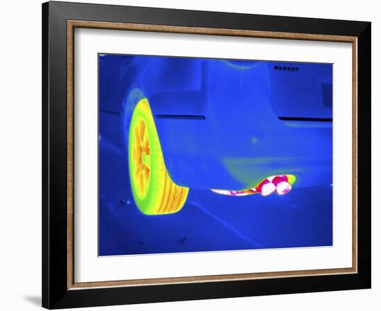 Car Exhaust, Thermogram-Tony McConnell-Framed Photographic Print