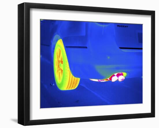 Car Exhaust, Thermogram-Tony McConnell-Framed Photographic Print