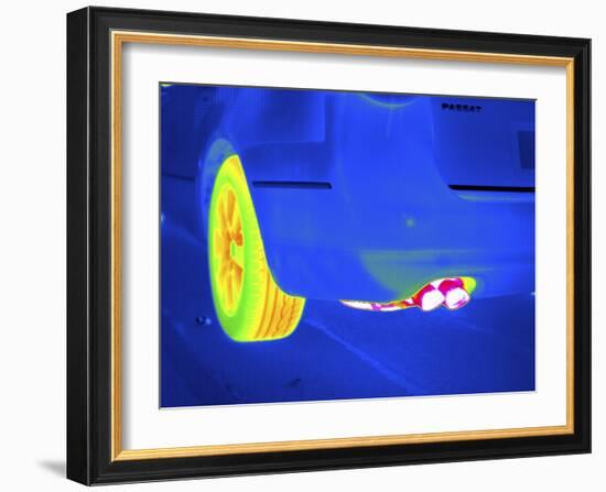 Car Exhaust, Thermogram-Tony McConnell-Framed Photographic Print