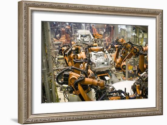 Car Factory Production Line-Arno Massee-Framed Photographic Print