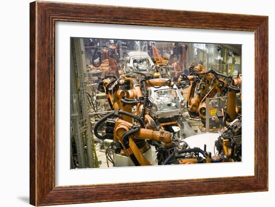 Car Factory Production Line-Arno Massee-Framed Photographic Print