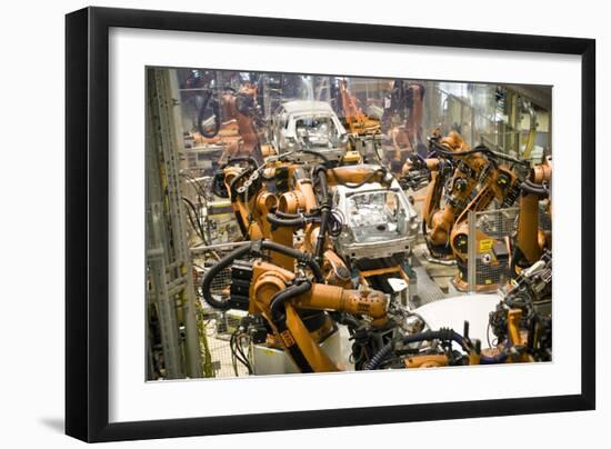 Car Factory Production Line-Arno Massee-Framed Photographic Print