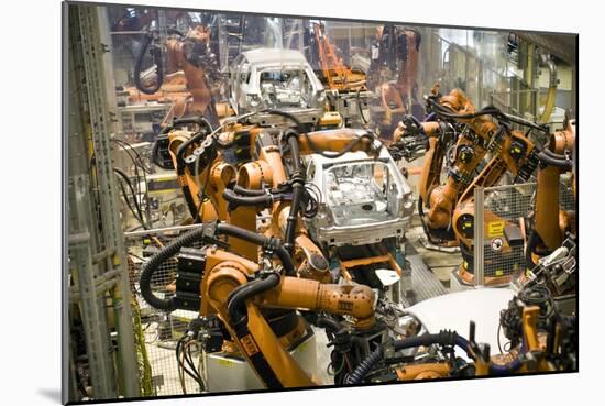 Car Factory Production Line-Arno Massee-Mounted Photographic Print