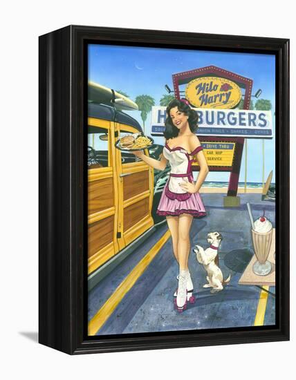 Car Hop Cutie-Scott Westmoreland-Framed Stretched Canvas