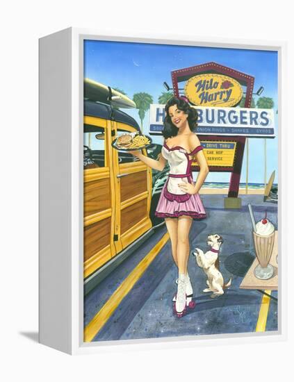 Car Hop Cutie-Scott Westmoreland-Framed Stretched Canvas