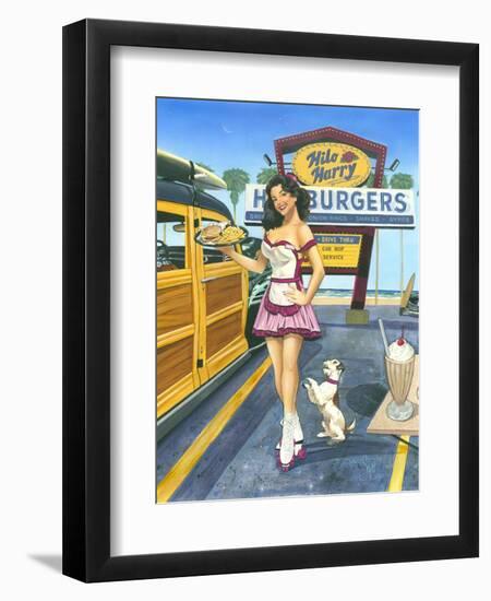 Car Hop Cutie-Scott Westmoreland-Framed Art Print