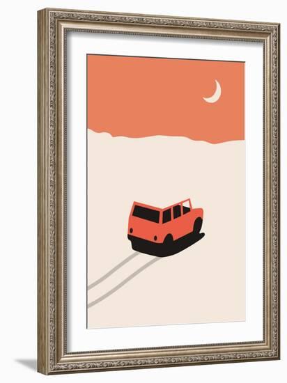 Car in Desert-Florent Bodart-Framed Giclee Print