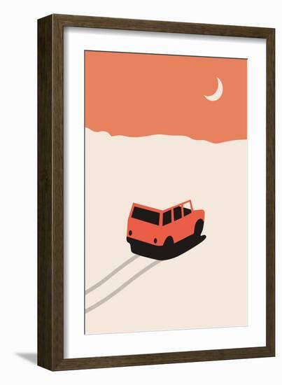 Car in Desert-Florent Bodart-Framed Giclee Print