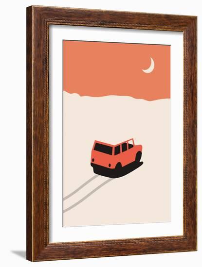 Car in Desert-Florent Bodart-Framed Giclee Print