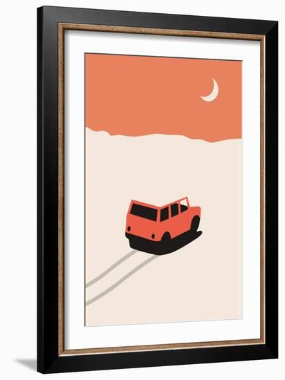 Car in Desert-Florent Bodart-Framed Giclee Print