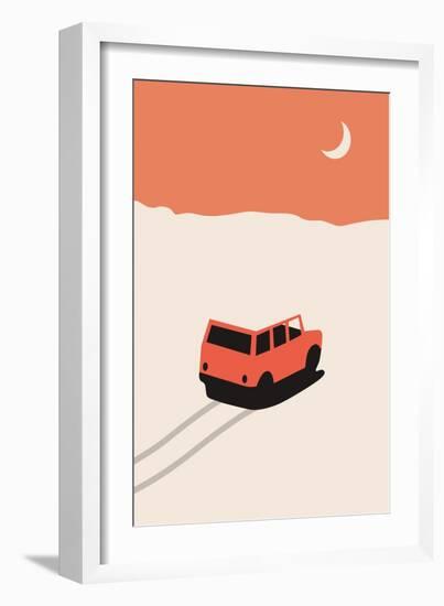 Car in Desert-Florent Bodart-Framed Giclee Print