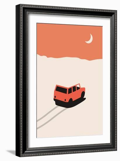 Car in Desert-Florent Bodart-Framed Giclee Print