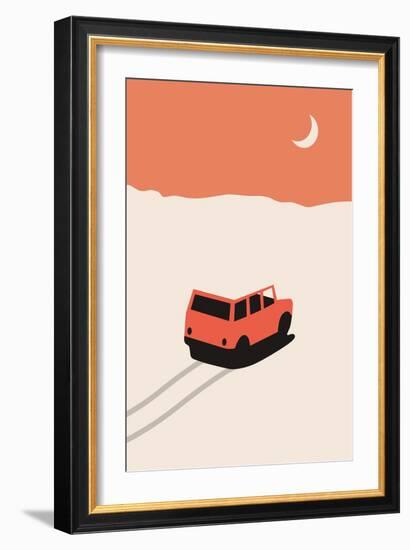 Car in Desert-Florent Bodart-Framed Giclee Print