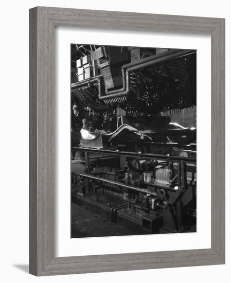 Car Manufacturing - Complex Hydraulic Press-Heinz Zinram-Framed Photographic Print