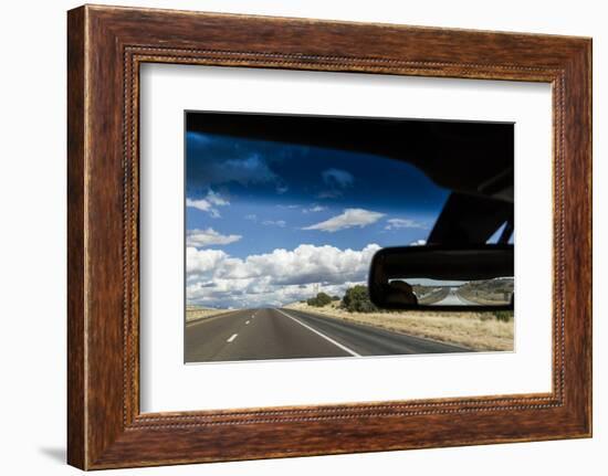 Car on Interstate Highway, Albuquerque, New Mexico-Paul Souders-Framed Photographic Print