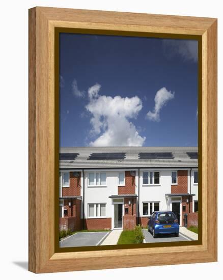 Car Parked in Driveway-Benedict Luxmoore-Framed Stretched Canvas