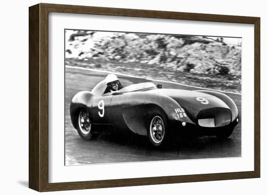 Car Racing Driver David Blakely During Race He Was Shot by Former Lover Ruth Ellis in 1955-null-Framed Photo