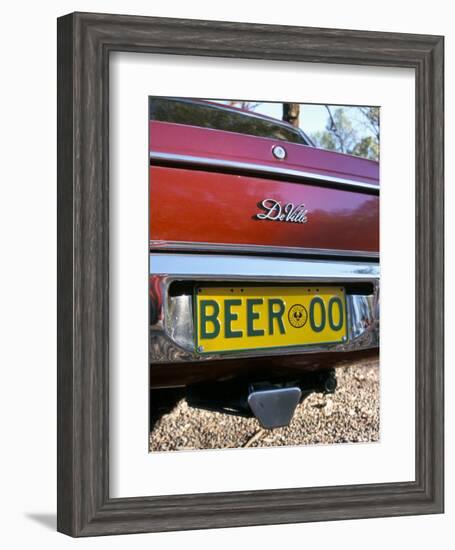 Car Registration Plate Beer, South Australia, Australia-Steve & Ann Toon-Framed Photographic Print