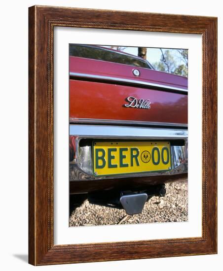 Car Registration Plate Beer, South Australia, Australia-Steve & Ann Toon-Framed Photographic Print