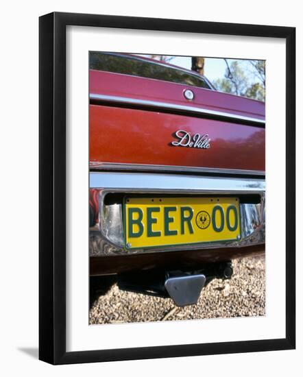 Car Registration Plate Beer, South Australia, Australia-Steve & Ann Toon-Framed Photographic Print