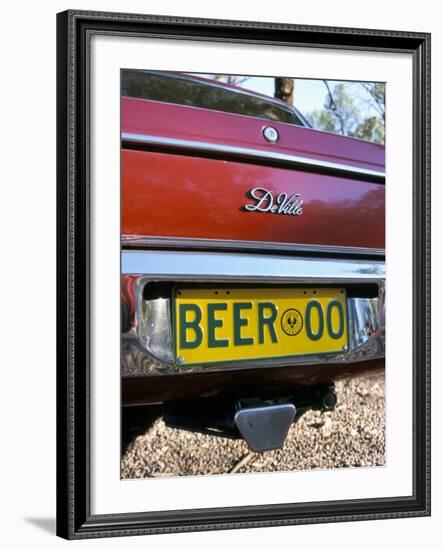 Car Registration Plate Beer, South Australia, Australia-Steve & Ann Toon-Framed Photographic Print