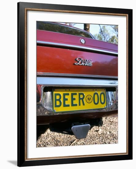 Car Registration Plate Beer, South Australia, Australia-Steve & Ann Toon-Framed Photographic Print