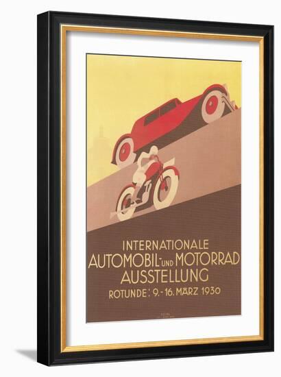 Car Show Poster-null-Framed Art Print