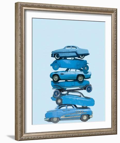 Car Stack I-Ben James-Framed Giclee Print