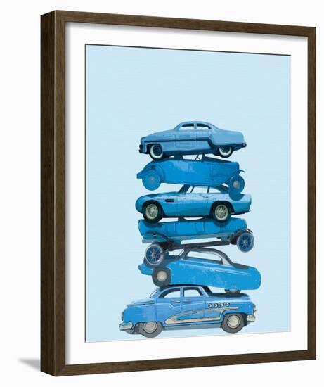 Car Stack I-Ben James-Framed Giclee Print