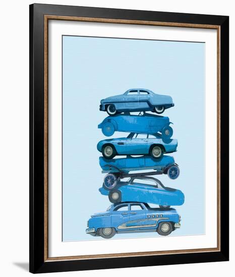 Car Stack I-Ben James-Framed Giclee Print