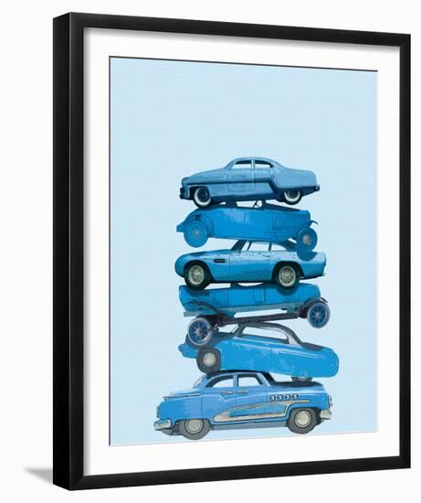 Car Stack I-Ben James-Framed Giclee Print
