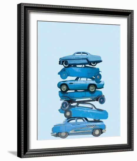 Car Stack I-Ben James-Framed Giclee Print