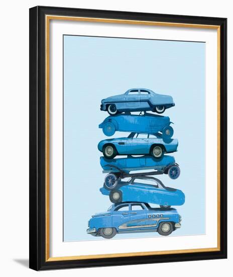 Car Stack I-Ben James-Framed Giclee Print