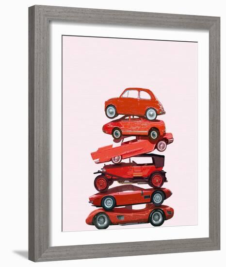 Car Stack II-Ben James-Framed Giclee Print