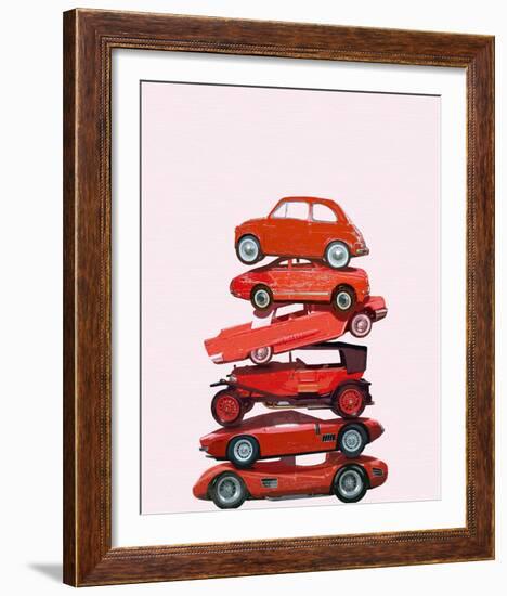 Car Stack II-Ben James-Framed Giclee Print