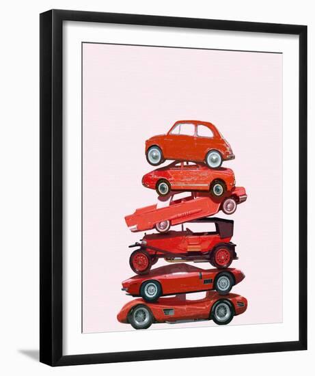 Car Stack II-Ben James-Framed Giclee Print